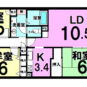 間取 ファミリーにも十分な広さの3LDKの間取りです♪